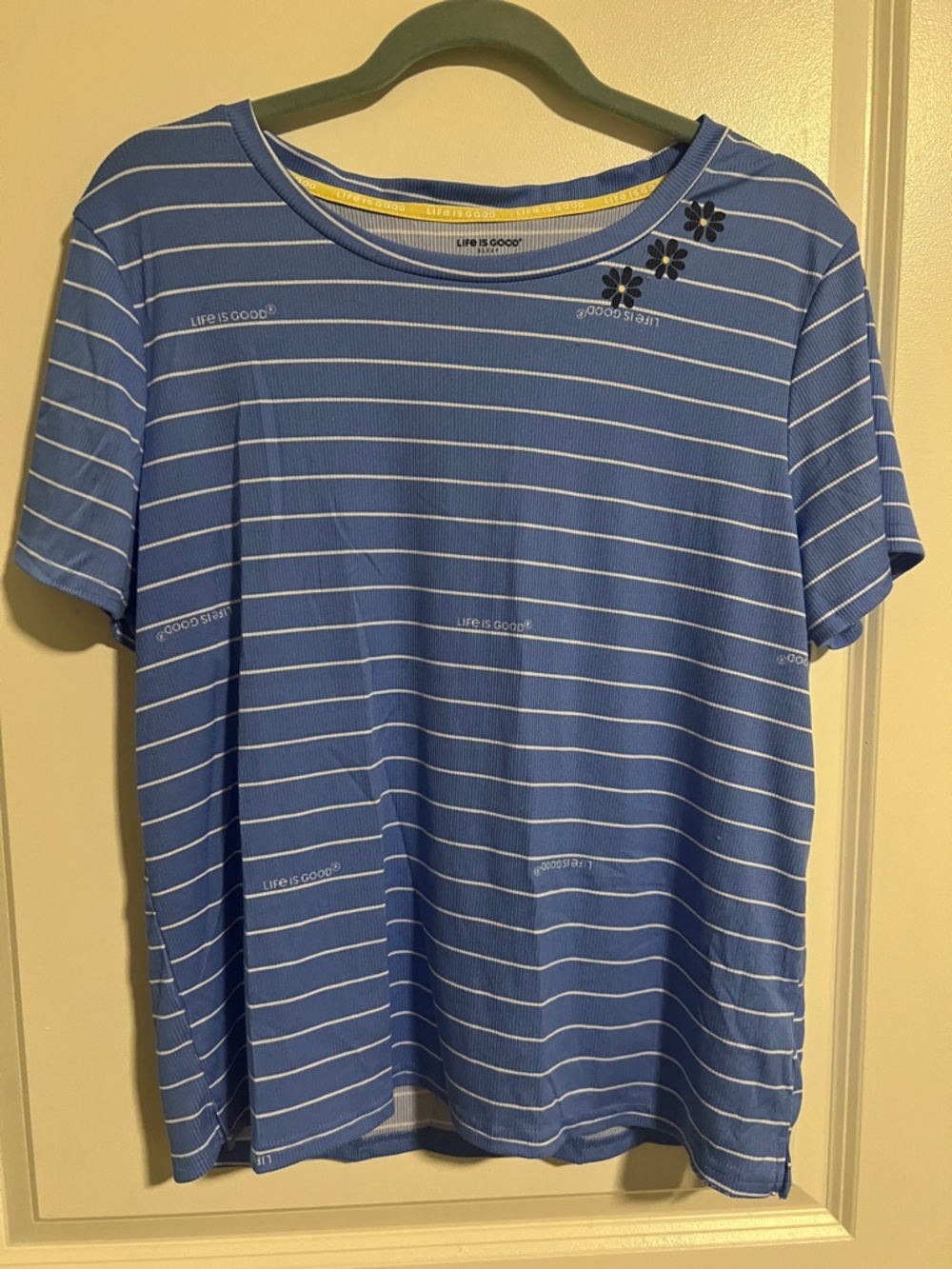 Life is Good Striped Sleep Shirt